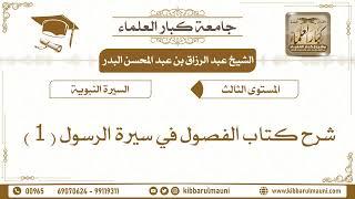 شرح كتاب الفصول في سيرة الرسول